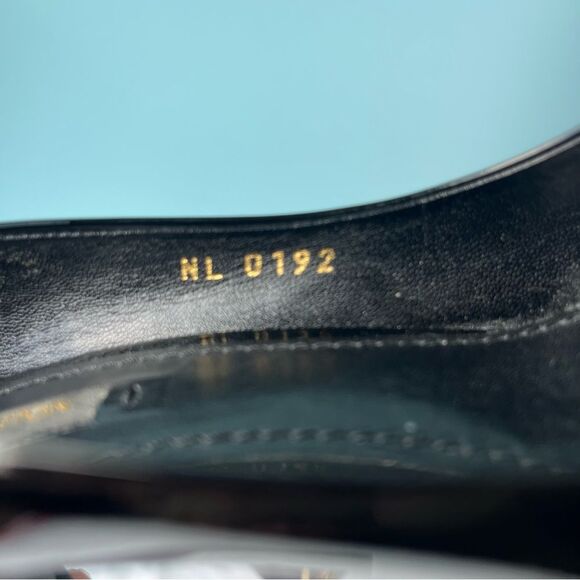 LOUIS VUITTON BLack Patent Leather Padlock Peep Toe Heels sz. 38 - Picture 15 of 15